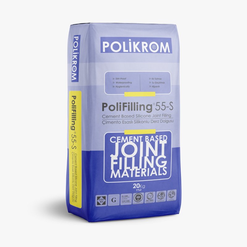 Polifilling 55-S, Cement Based Silicone Joint Filling