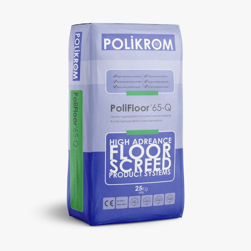 PoliFloor®65-Q, Kuvars Agregalı Yüzey Sertleştirici