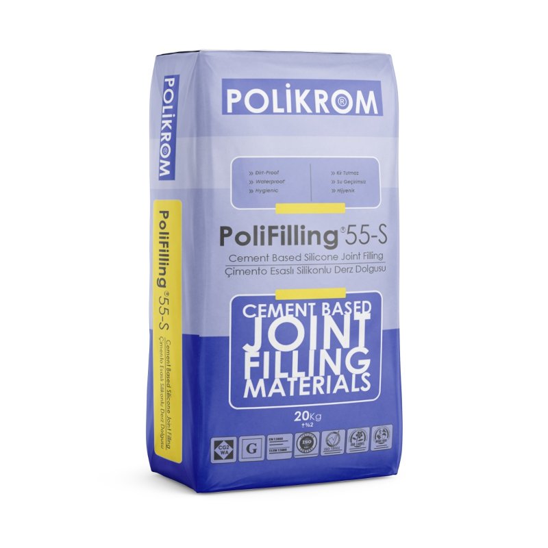 PoliFilling®55-S, Çimento Esaslı Silikonlu Derz Dolgusu